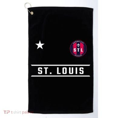St Louis Missouri Fleur De Lis Badge Golf Towel