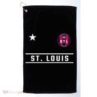 St Louis Missouri Fleur De Lis Badge Golf Towel thumb 0