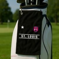 St Louis Missouri Fleur De Lis Badge Golf Towel thumb 2