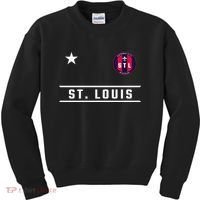 St Louis Missouri Fleur De Lis Badge Kids Sweatshirt thumb 0