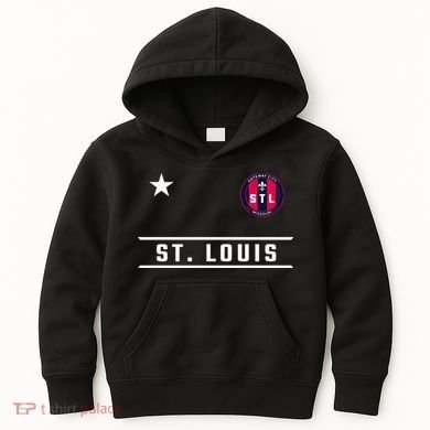 St Louis Missouri Fleur De Lis Badge Kids Hoodie