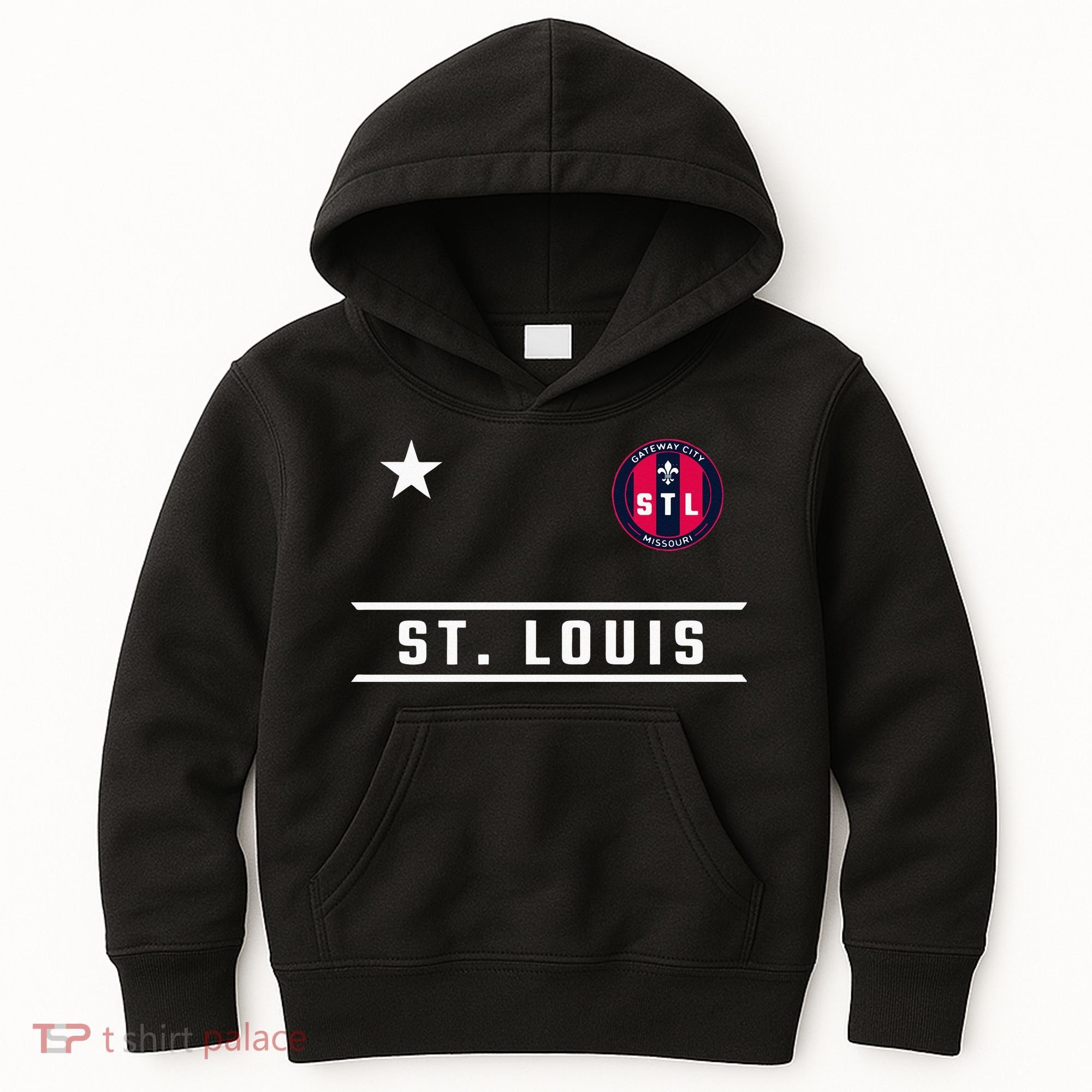 St Louis Missouri Fleur De Lis Badge Kids Hoodie