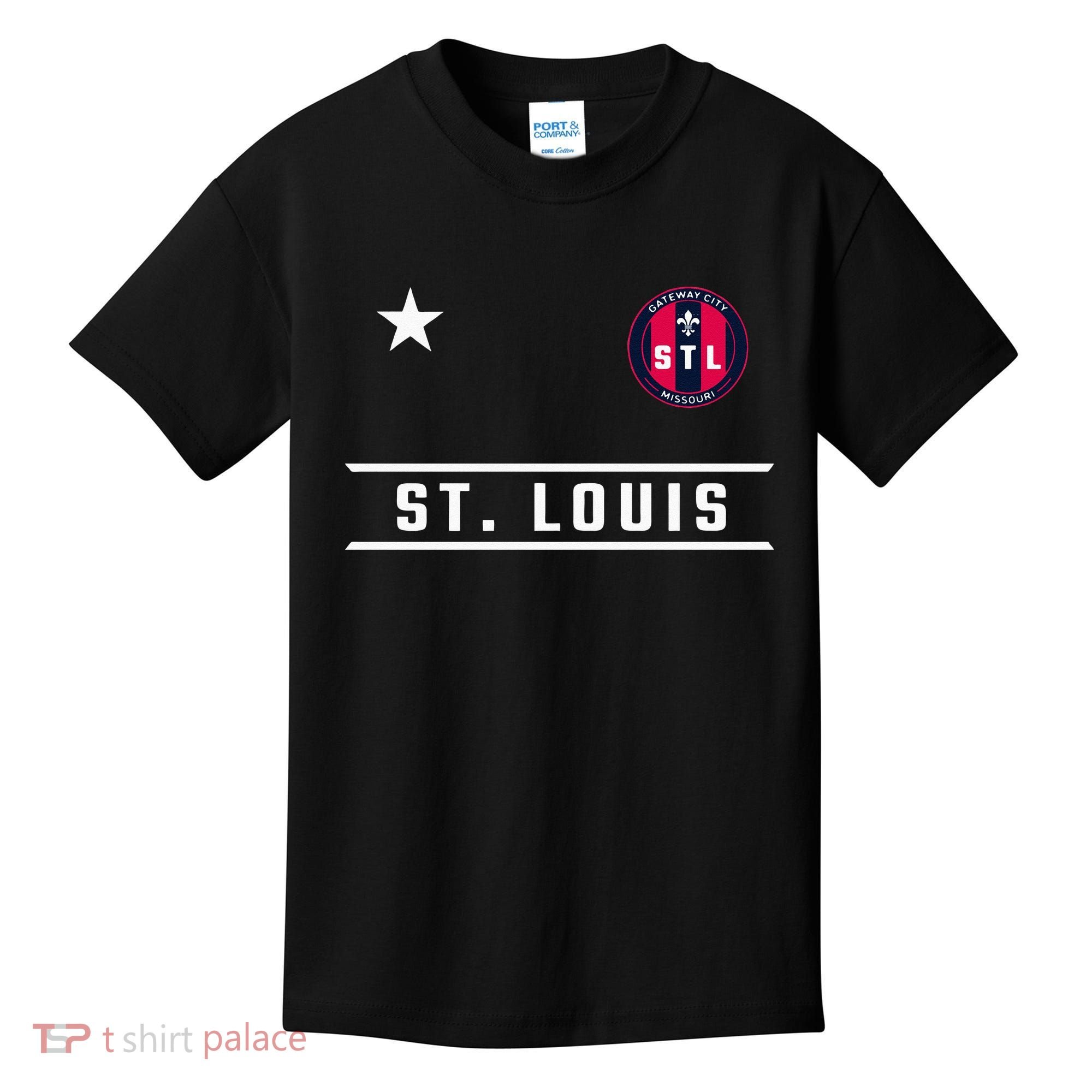St Louis Missouri Fleur De Lis Badge Kids T-Shirt