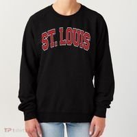 St Louis Missouri Varsity Style Red Text Gift Women's Sweatshirt thumb 0