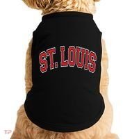 St Louis Missouri Varsity Style Red Text Gift Doggie Tank thumb 0