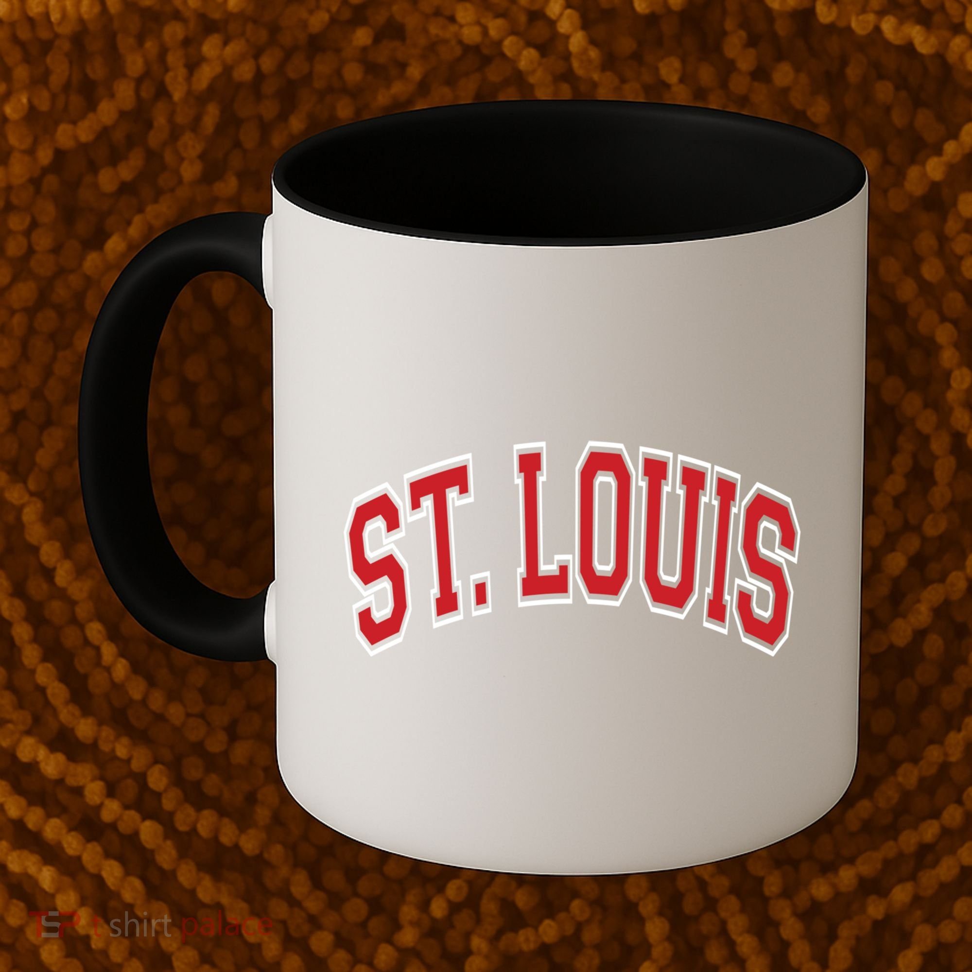 St Louis Missouri Varsity Style Red Text Gift Coffee Mug