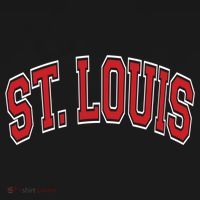 St Louis Missouri Varsity Style Red Text Gift Pajama Set thumb 2