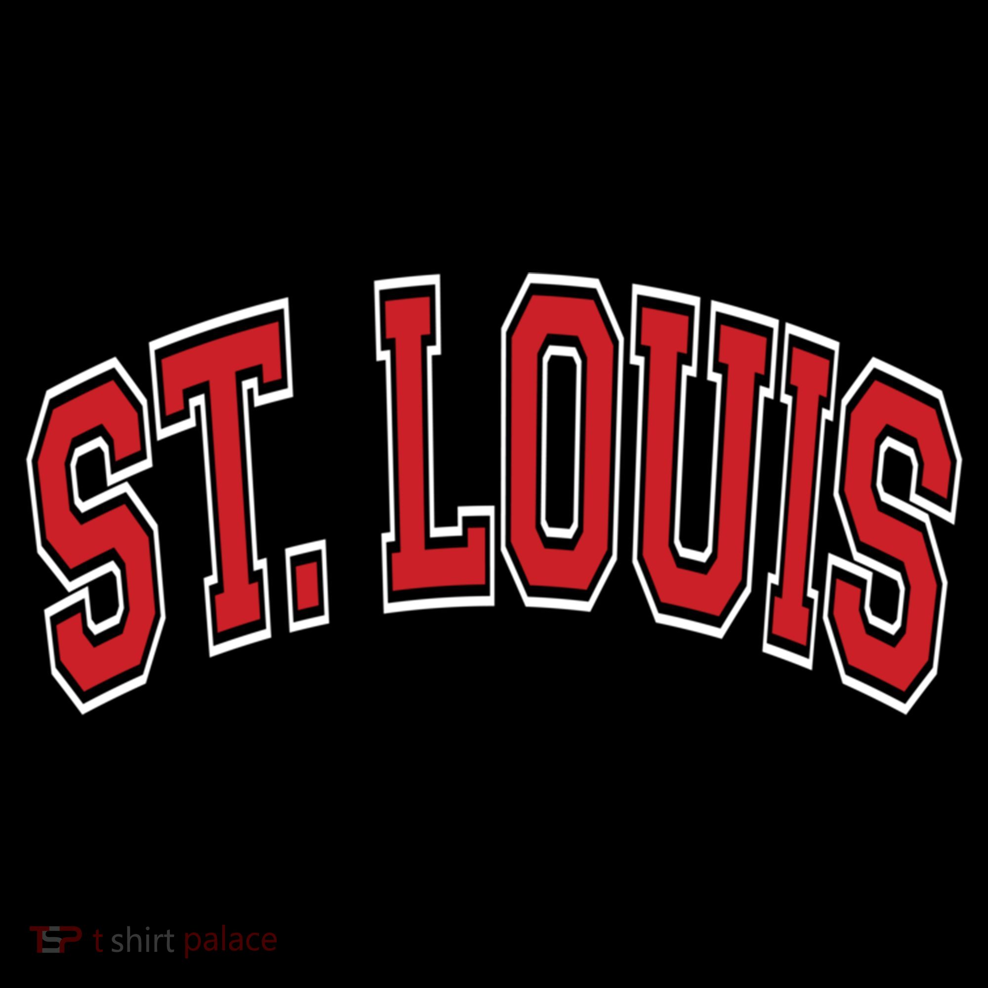 St Louis Missouri Varsity Style Red Text Gift Women's Hoodie