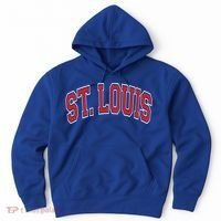 St Louis Missouri Varsity Style Red Text Gift Hoodie thumb 0