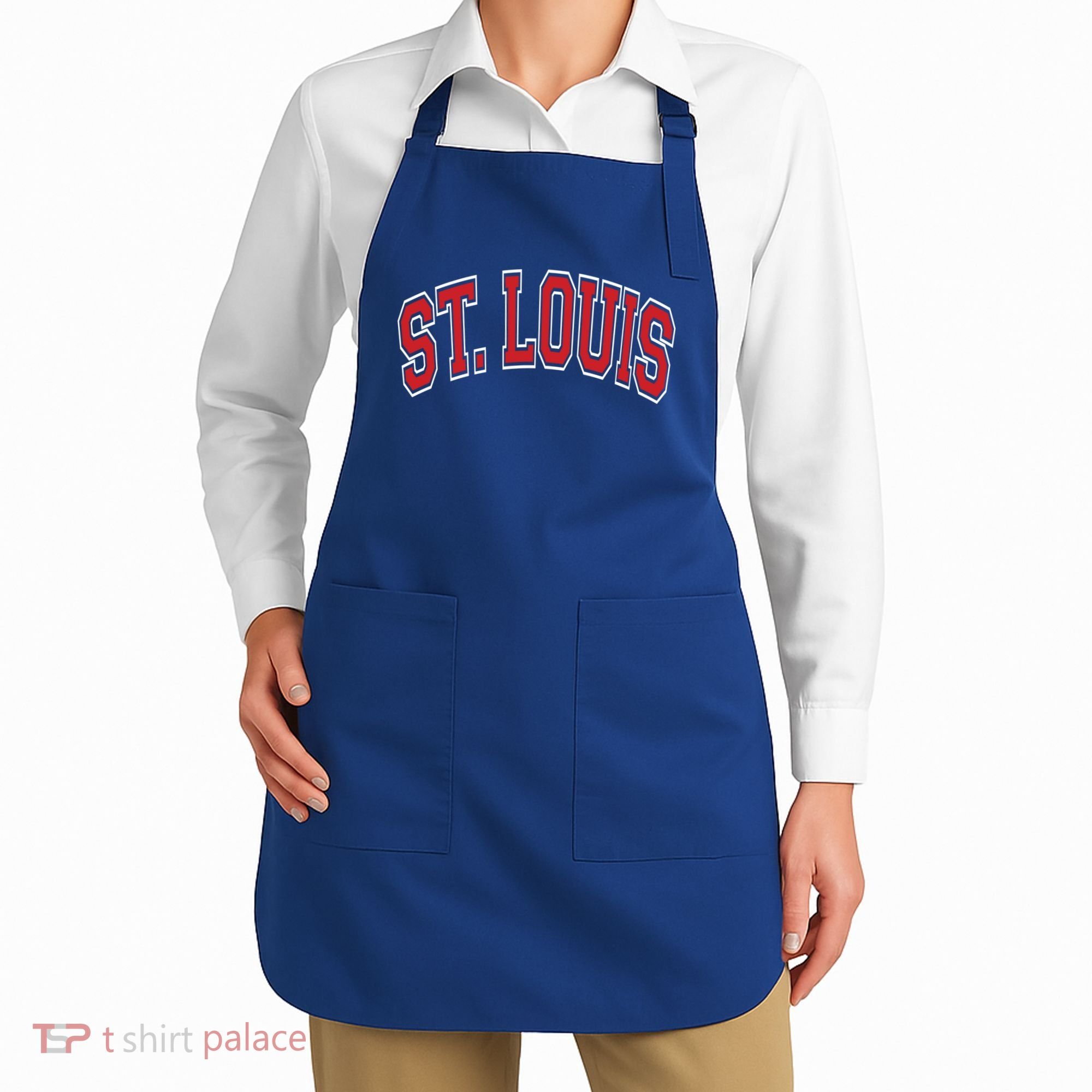 St Louis Missouri Varsity Style Red Text Gift Apron