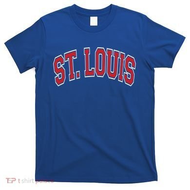 St Louis Missouri Varsity Style Red Text Gift T-Shirt