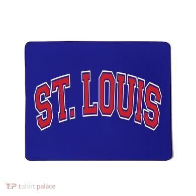 St Louis Missouri Varsity Style Red Text Gift Mousepad