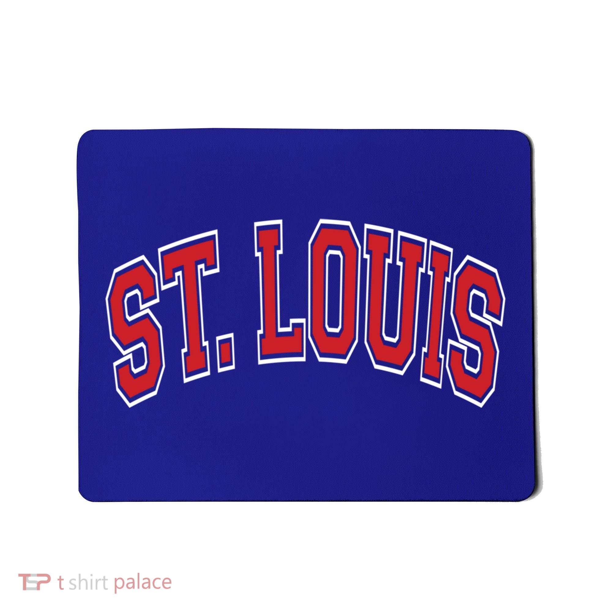 St Louis Missouri Varsity Style Red Text Gift Mousepad