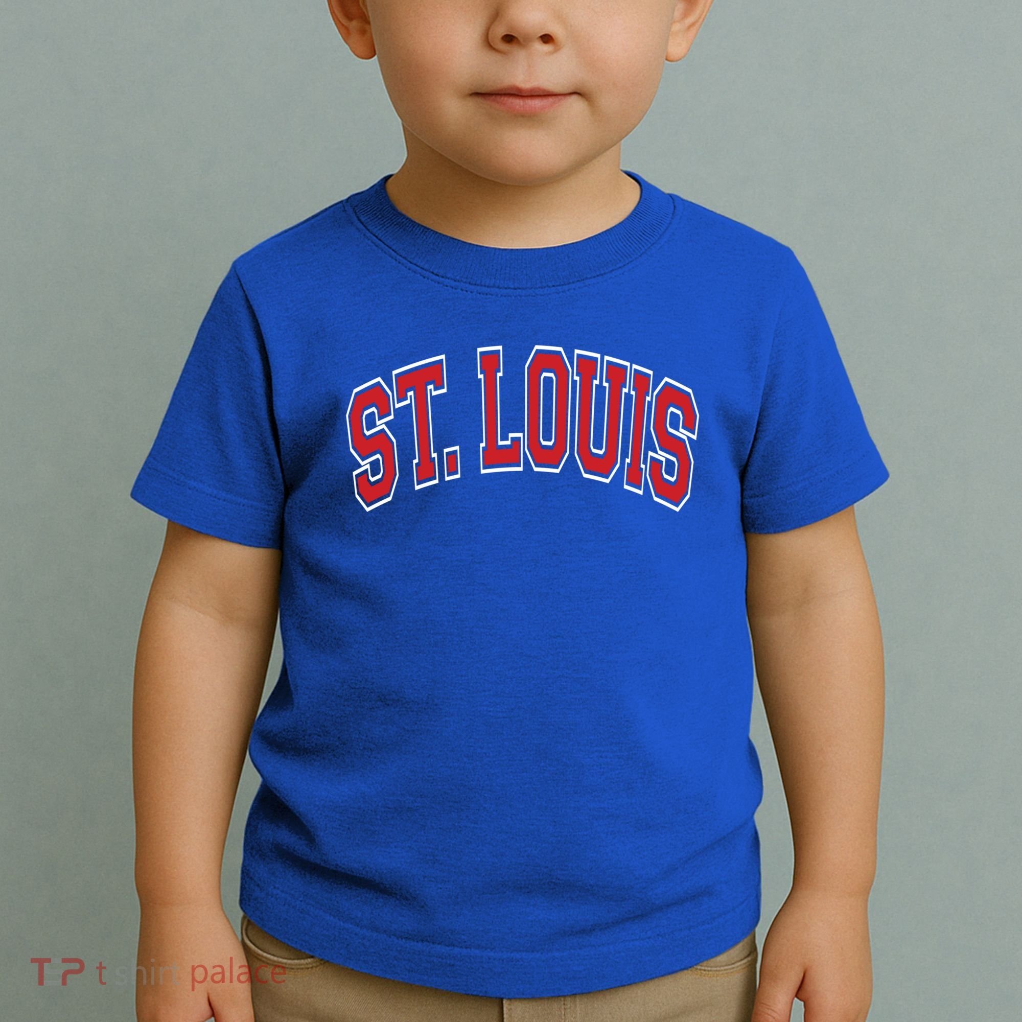 St Louis Missouri Varsity Style Red Text Gift Toddler T-Shirt