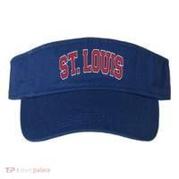 St Louis Missouri Varsity Style Red Text Gift Visor thumb 0