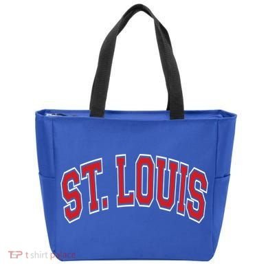 St Louis Missouri Varsity Style Red Text Gift Tote Bag