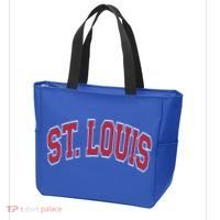 St Louis Missouri Varsity Style Red Text Gift Tote Bag thumb 3