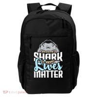 Shark Lives Matter Wildlife Marine Biologist Shark Lovers Backpack thumb 0