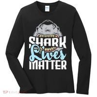 Shark Lives Matter Wildlife Marine Biologist Shark Lovers Women's Long Sleeve Shirt thumb 0