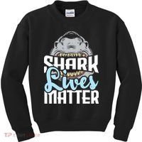 Shark Lives Matter Wildlife Marine Biologist Shark Lovers Kids Sweatshirt thumb 0