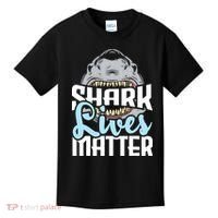 Shark Lives Matter Wildlife Marine Biologist Shark Lovers Kids T-Shirt thumb 0