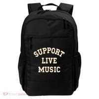 Support Live Music Musicians Concertgoers Music Lovers Gift Backpack thumb 0
