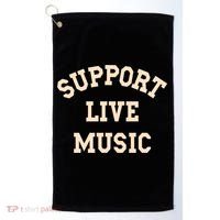 Support Live Music Musicians Concertgoers Music Lovers Gift Golf Towel thumb 0
