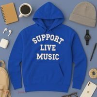 Support Live Music Musicians Concertgoers Music Lovers Gift Hoodie thumb 3