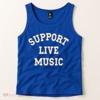 Support Live Music Musicians Concertgoers Music Lovers Gift Tank Top thumb 2