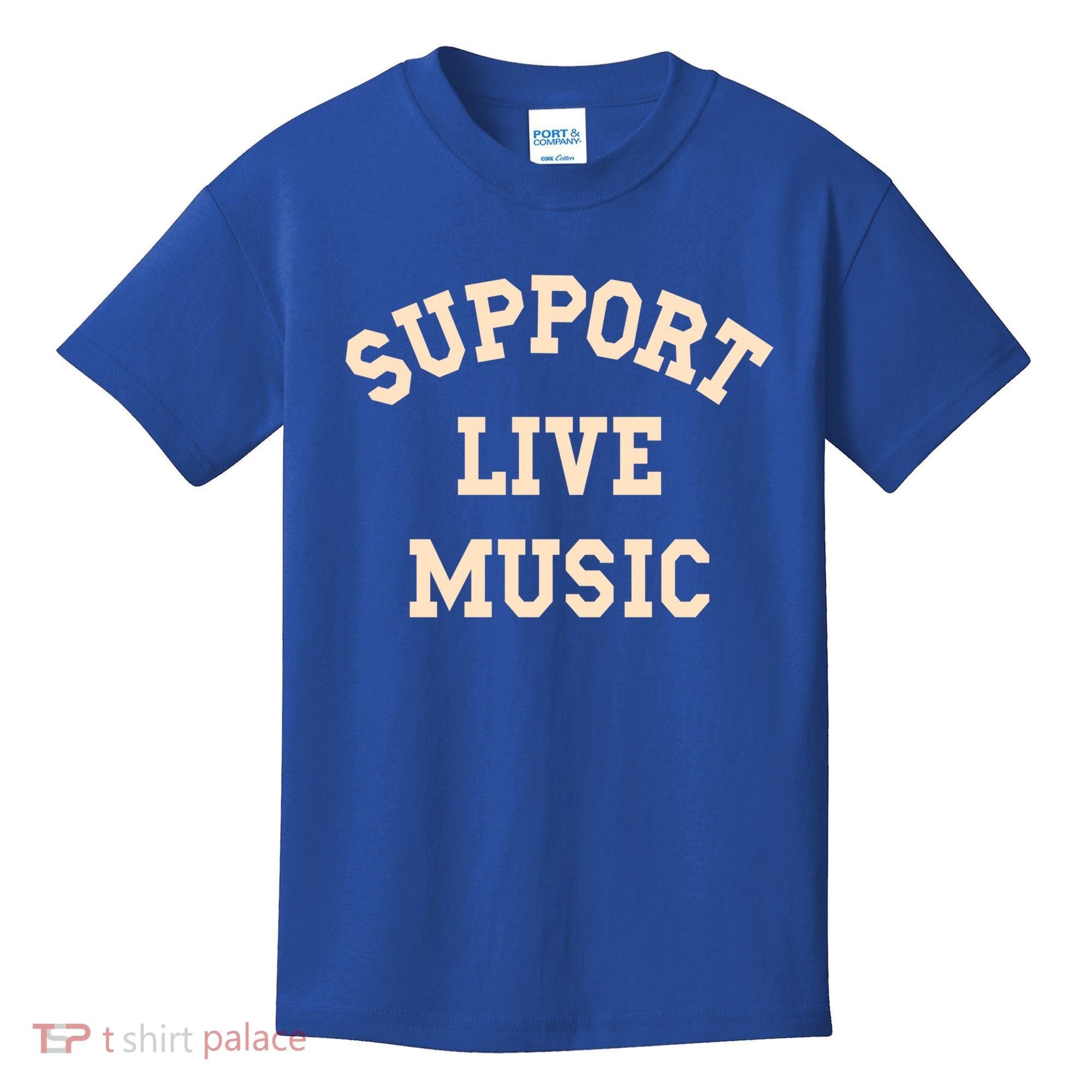 Support Live Music Musicians Concertgoers Music Lovers Gift Kids T-Shirt