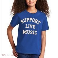 Support Live Music Musicians Concertgoers Music Lovers Gift Kids T-Shirt thumb 2
