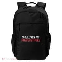 She Loves My Powerstroke Backpack thumb 0