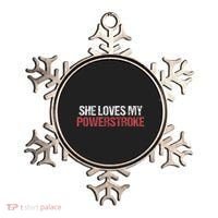She Loves My Powerstroke Ornament thumb 0
