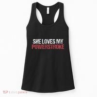 She Loves My Powerstroke Women's Tank Top thumb 0