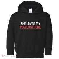 She Loves My Powerstroke Toddler Hoodie thumb 0
