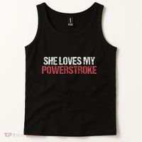 She Loves My Powerstroke Tank Top thumb 2
