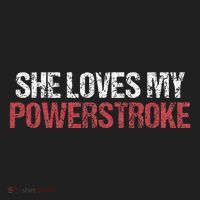 She Loves My Powerstroke Golf Towel thumb 3