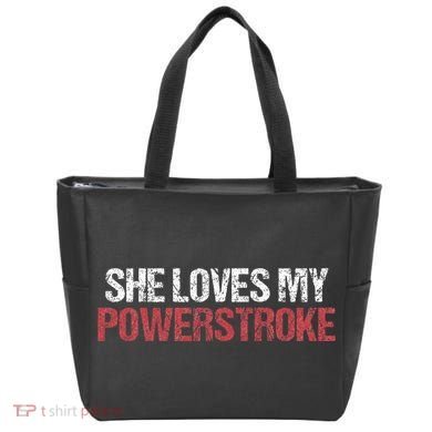 She Loves My Powerstroke Tote Bag