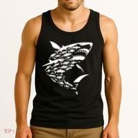 Shark Lover Marine Biology Animal Science Tank Top thumb 3