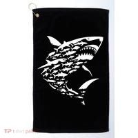 Shark Lover Marine Biology Animal Science Golf Towel thumb 0