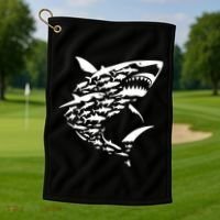 Shark Lover Marine Biology Animal Science Golf Towel thumb 1