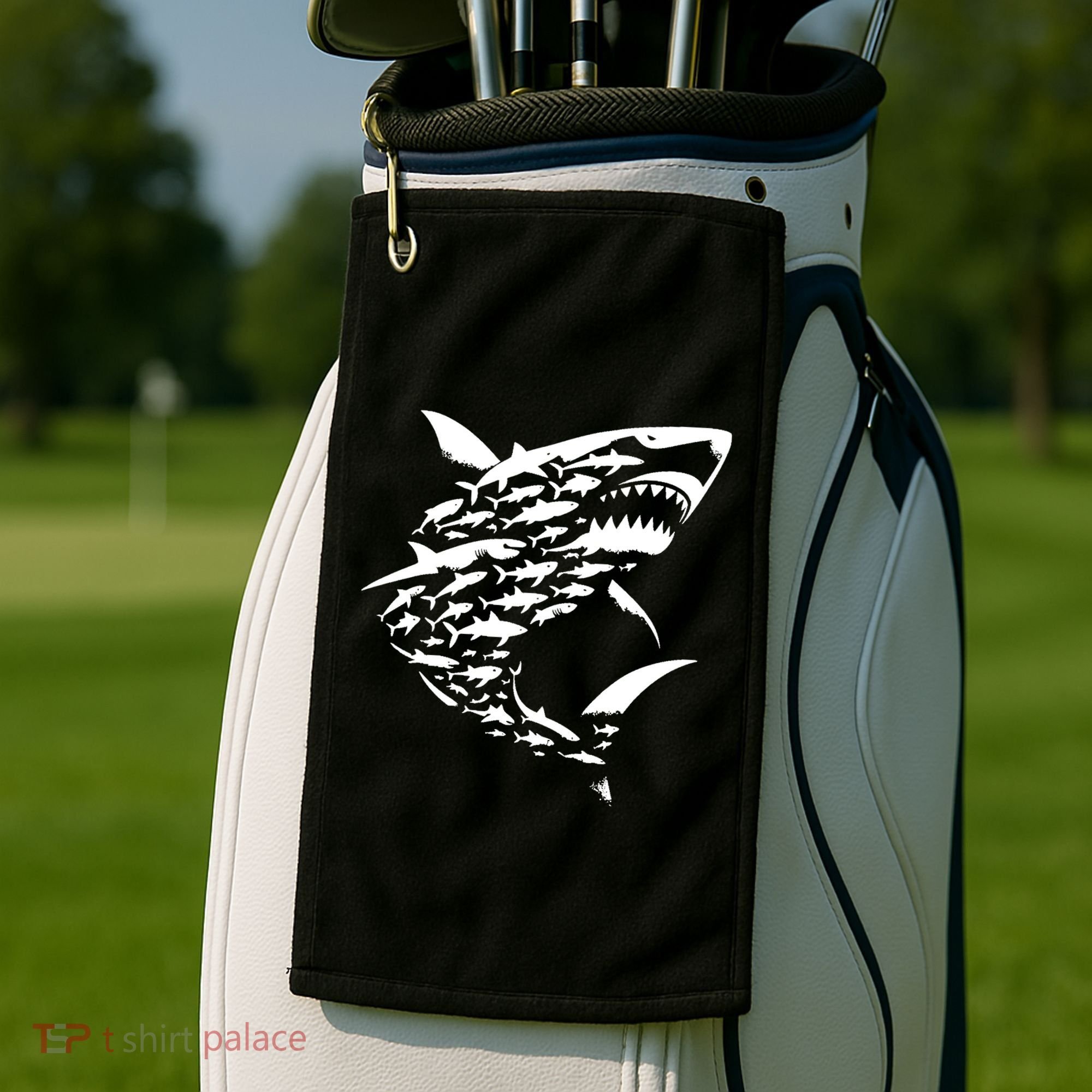 Shark Lover Marine Biology Animal Science Golf Towel