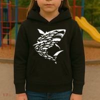 Shark Lover Marine Biology Animal Science Kids Hoodie thumb 3