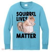 Squirrel Lives Matter Squirrel Lover Funny Animal Lover Kids Long Sleeve Shirt thumb 0