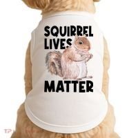 Squirrel Lives Matter Squirrel Lover Funny Animal Lover Doggie Tank thumb 0