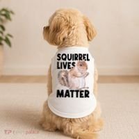 Squirrel Lives Matter Squirrel Lover Funny Animal Lover Doggie Tank thumb 2