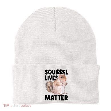 Squirrel Lives Matter Squirrel Lover Funny Animal Lover Beanie