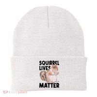 Squirrel Lives Matter Squirrel Lover Funny Animal Lover Beanie thumb 0