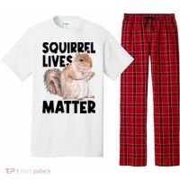 Squirrel Lives Matter Squirrel Lover Funny Animal Lover Pajama Set thumb 0