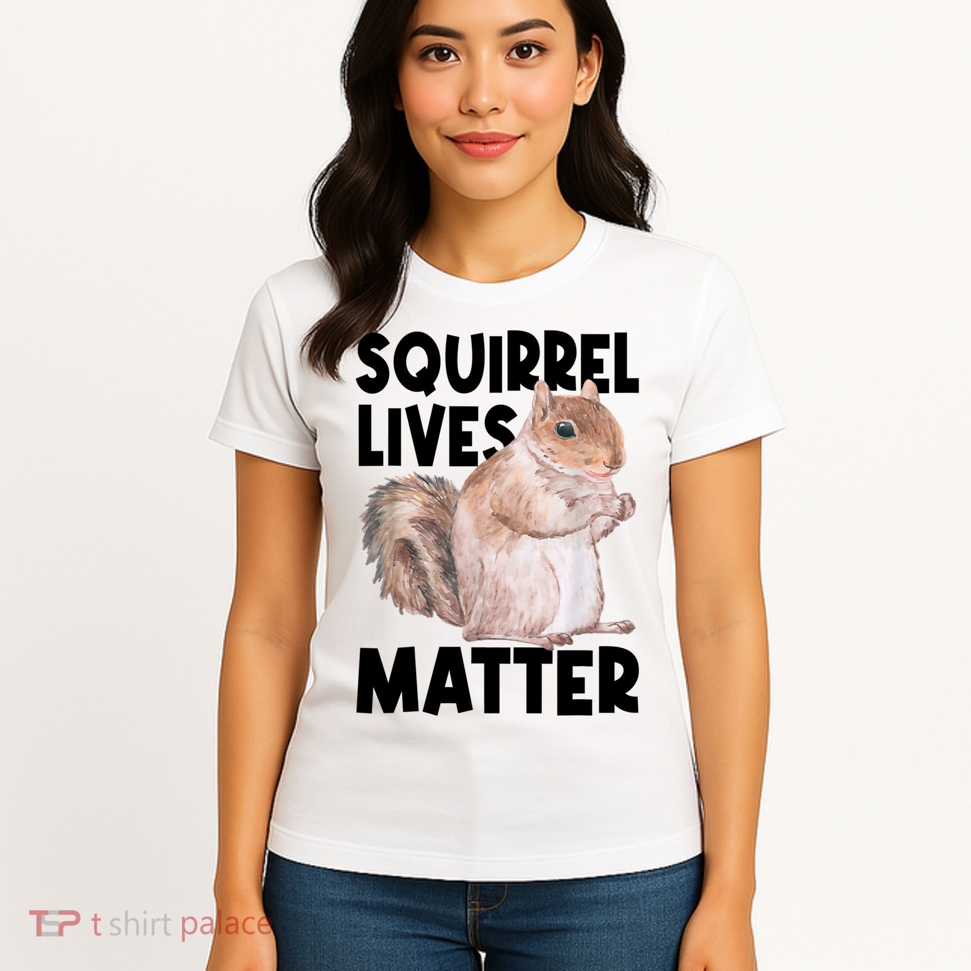 Squirrel Lives Matter Squirrel Lover Funny Animal Lover Women's T-Shirt